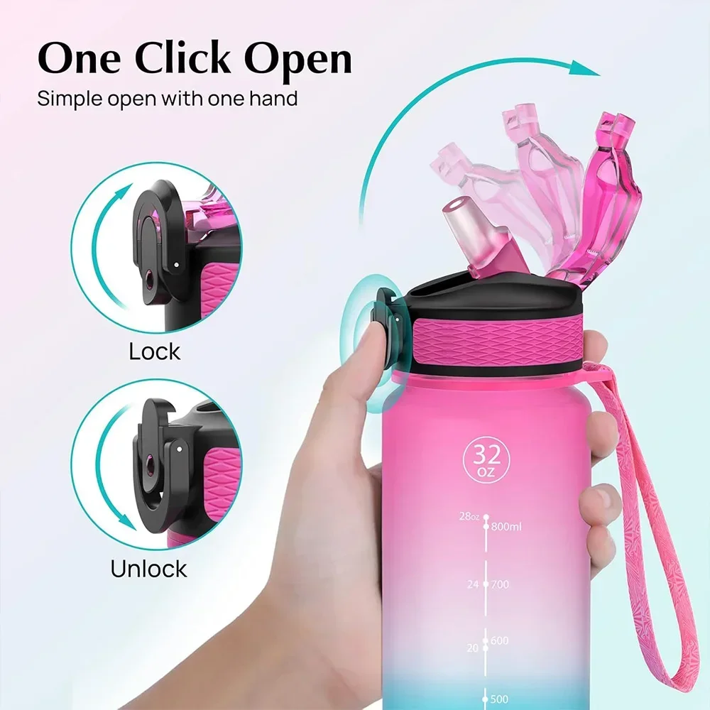 1l Motivational Water Bottle Sports Fitness - view 5
