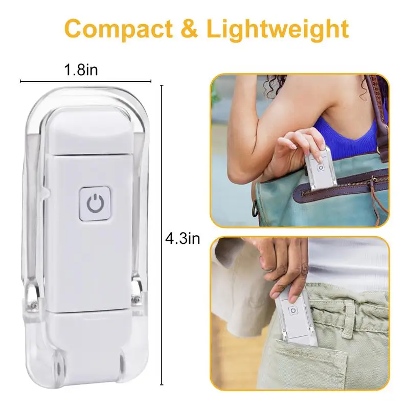 USB Clip Book Light — angle 6, free shipping at JEHORIZON