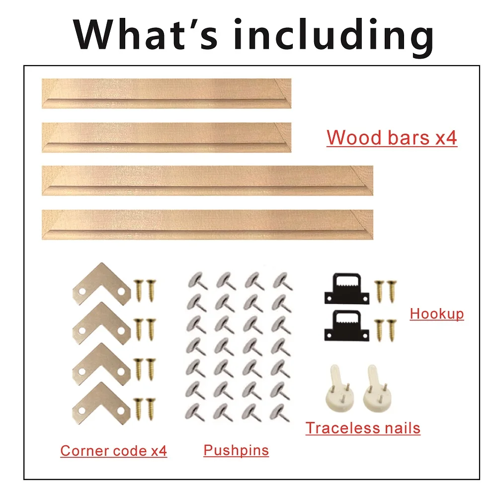 Natural Wooden Square Frame Home Decor - view 5