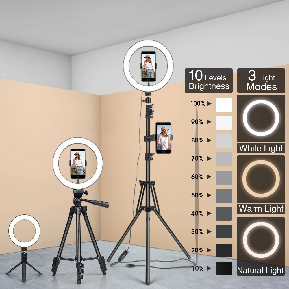 Selfie Ring Light with Tripod