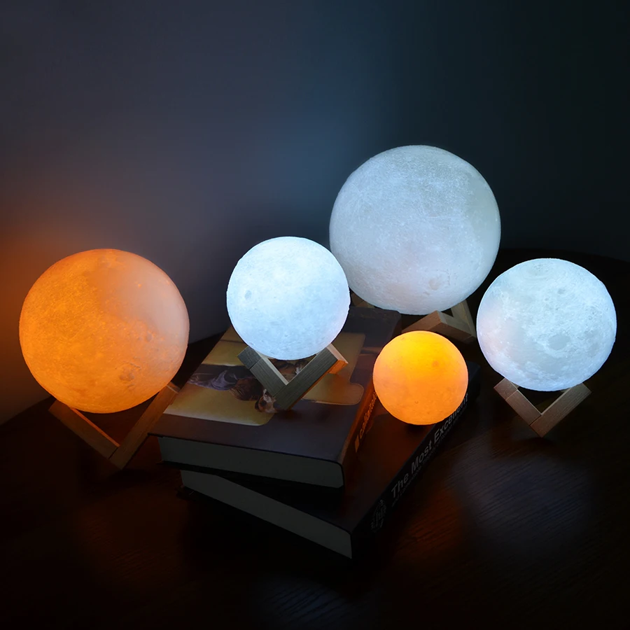 Moon Lamp 3D Rechargeable Electronics Tech - view 6