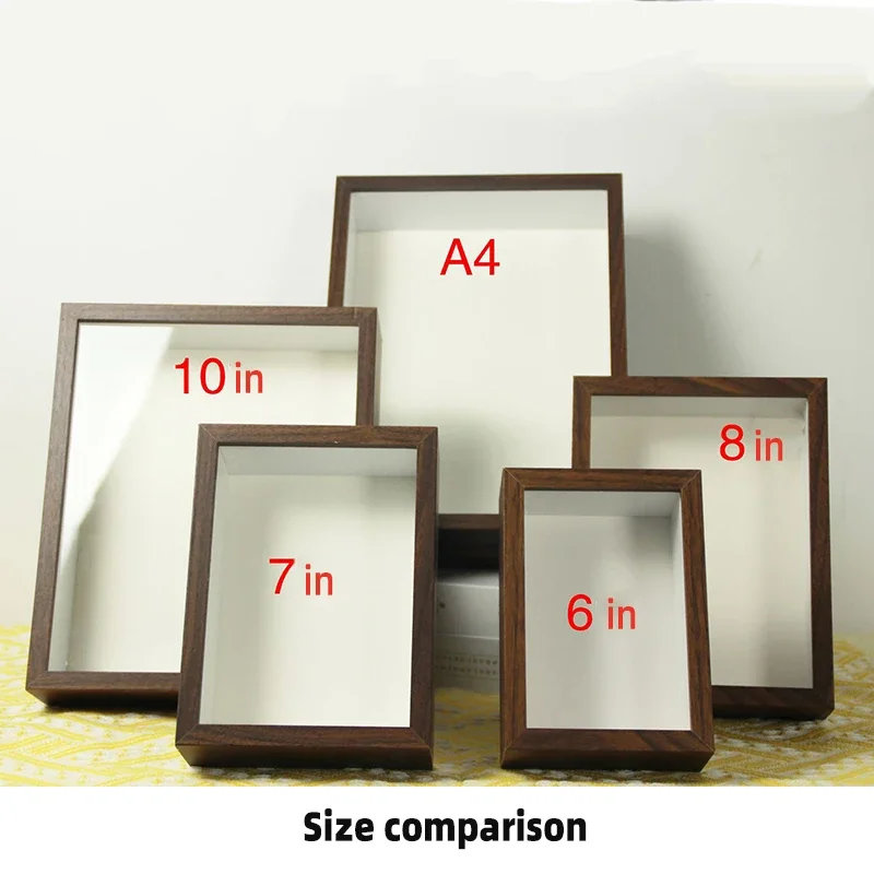 3D Wooden Flower Frame — angle 6, free shipping at JEHORIZON