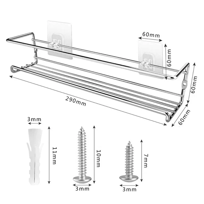 Wall Mount Spice Rack Organizer — angle 6, free shipping at JEHORIZON