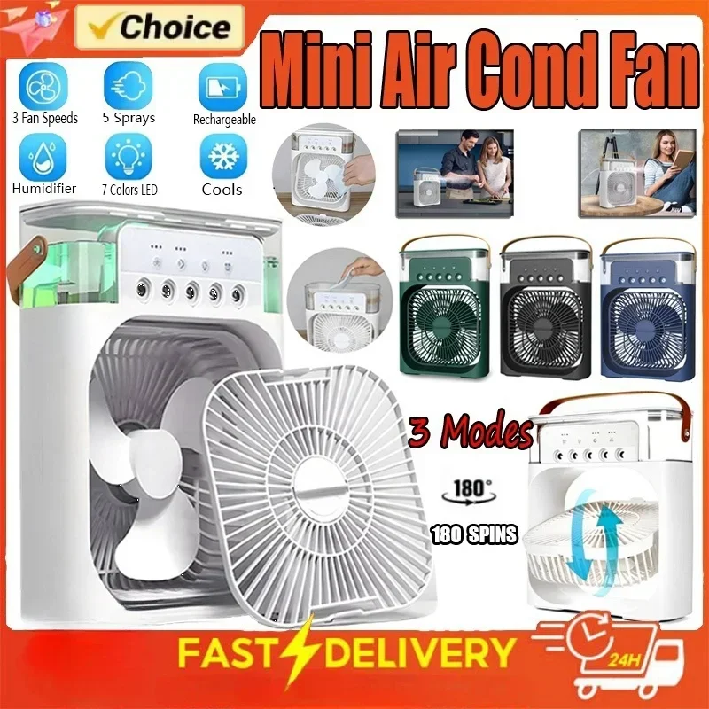 3-in-1 Portable Air Cooler Fan