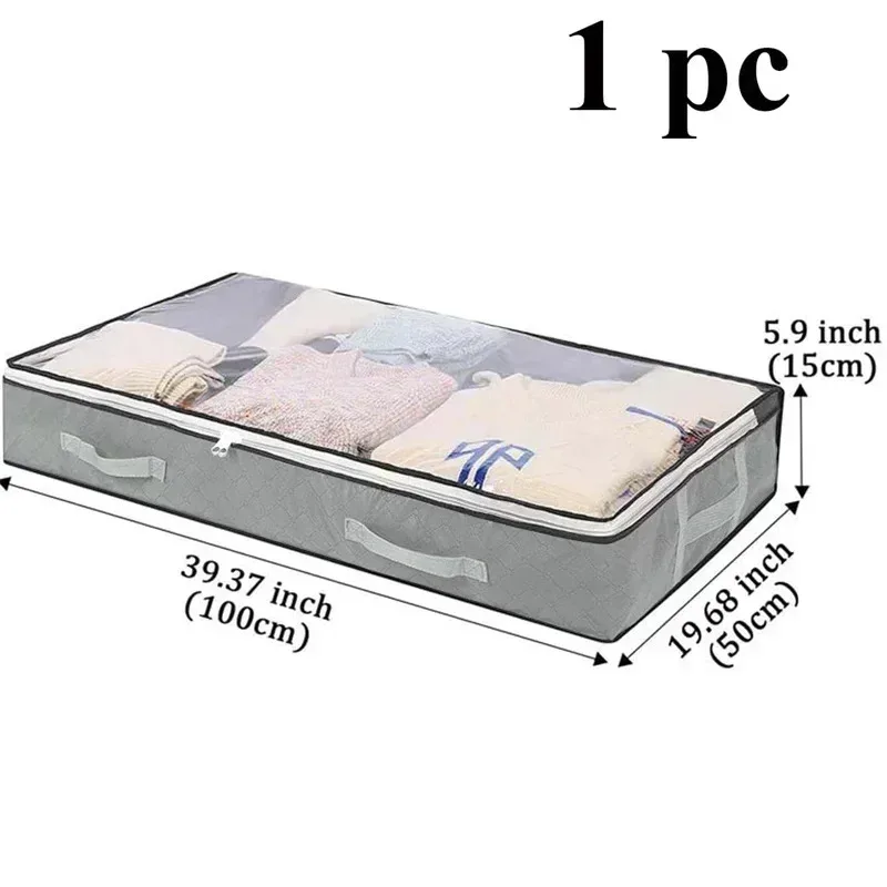 Dustproof Under Bed Storage Box — angle 4, free shipping at JEHORIZON