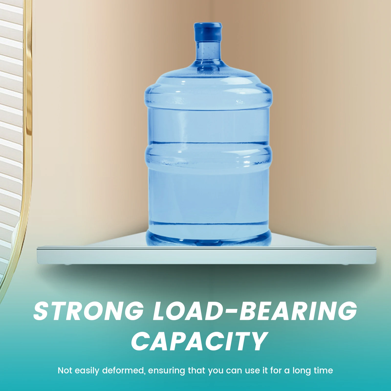 Stainless Steel Bathroom Shelf Home Decor - view 5