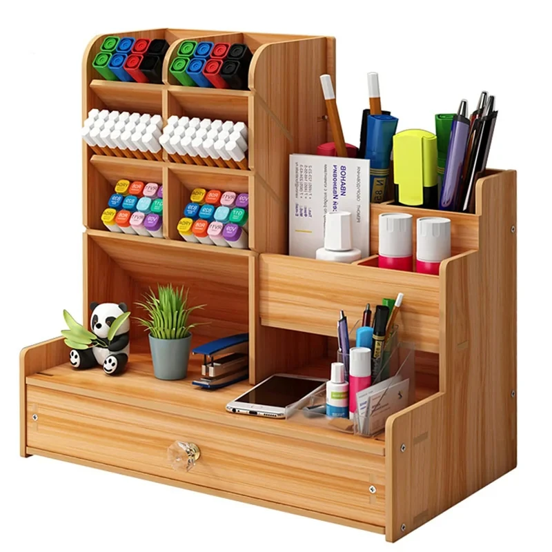 Wooden Desk Organizer
