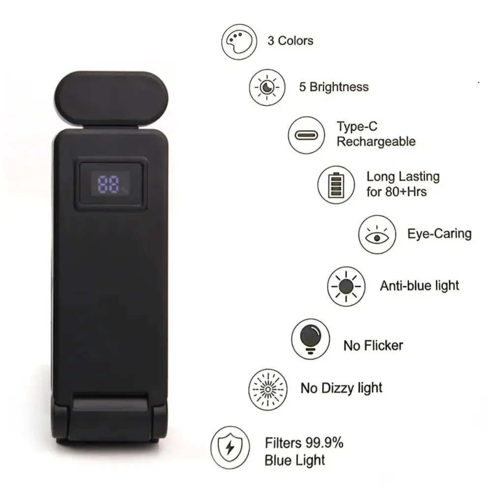 Folding Clip Book Light Electronics Tech - view 3