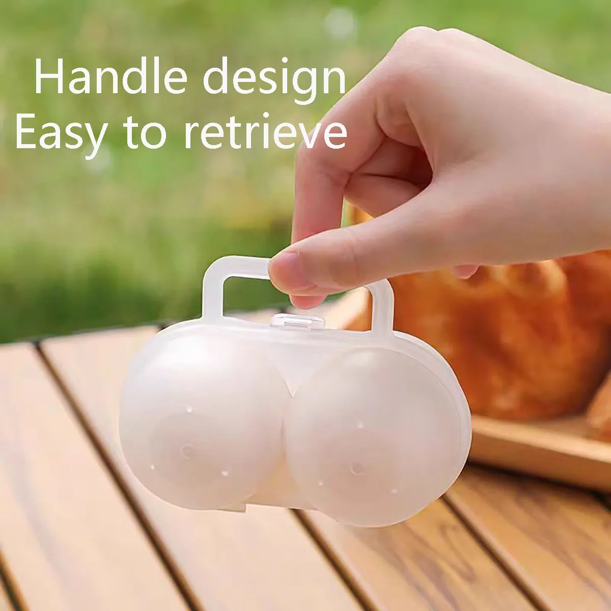 Portable 2-Egg Storage Box Kitchen Gadgets - view 3
