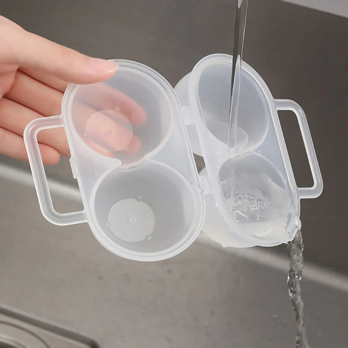 Portable 2-Egg Storage Box Kitchen Gadgets - view 5