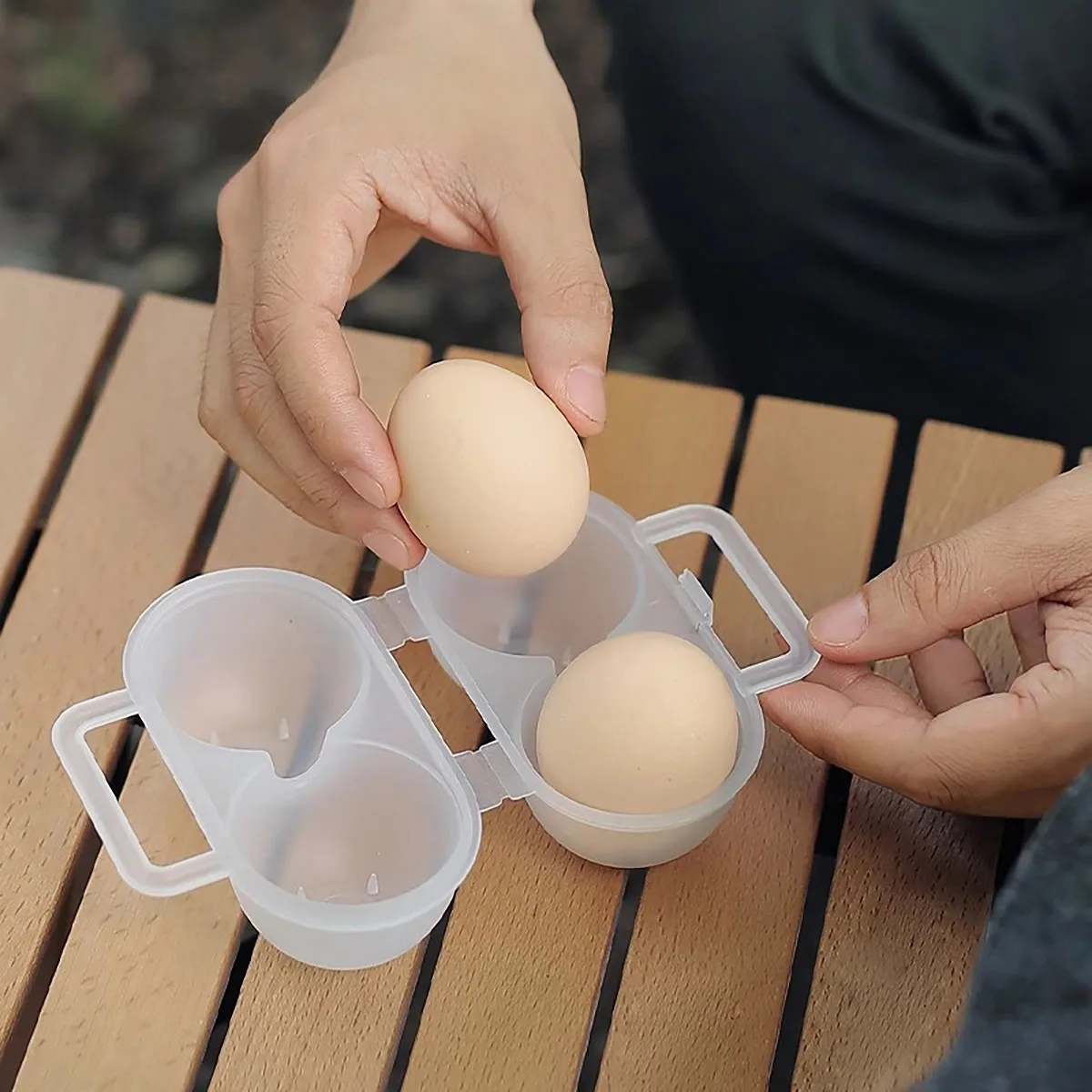 Portable 2-Egg Storage Box