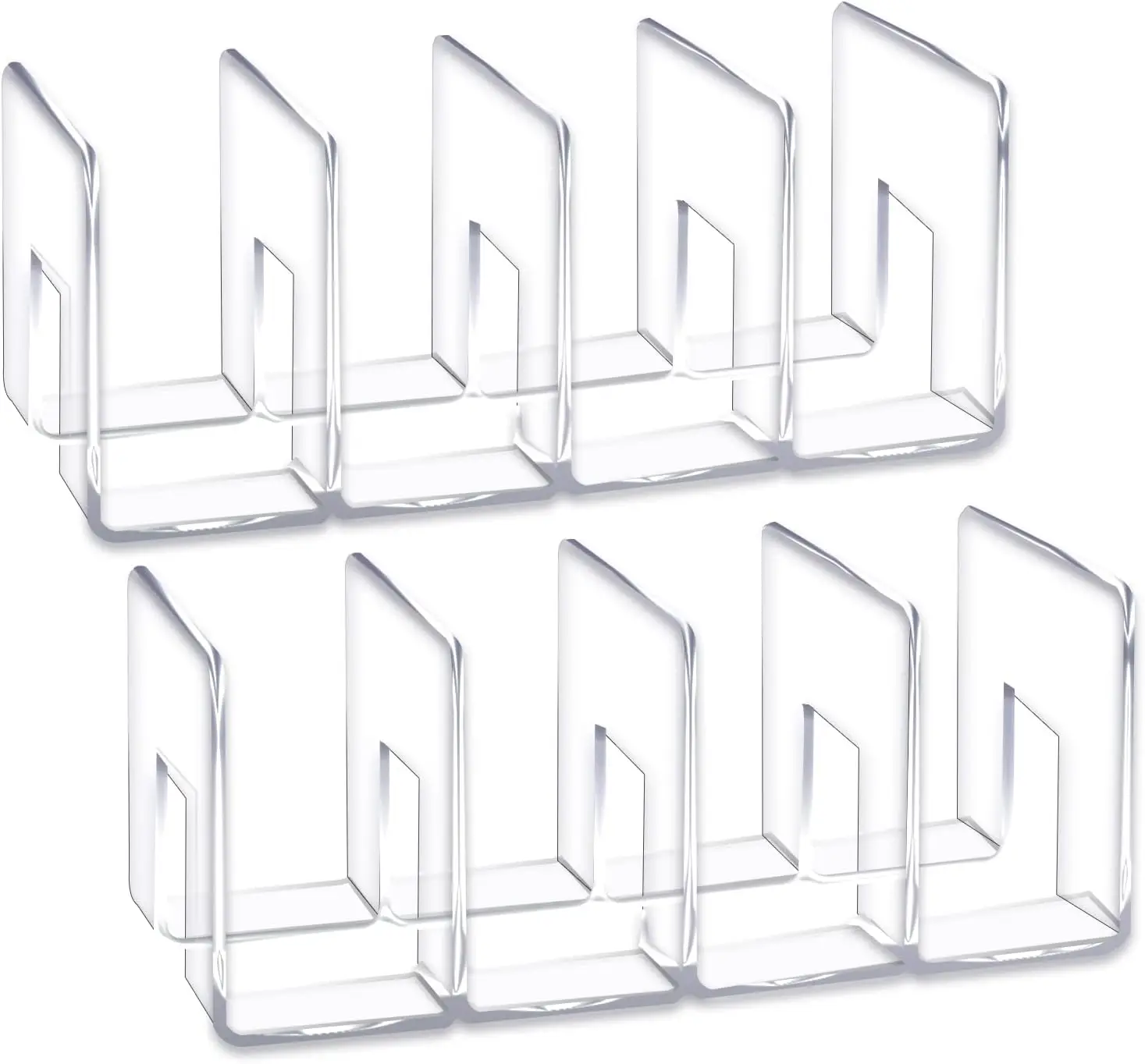 Clear Acrylic Desk Sorters (2 Pack)