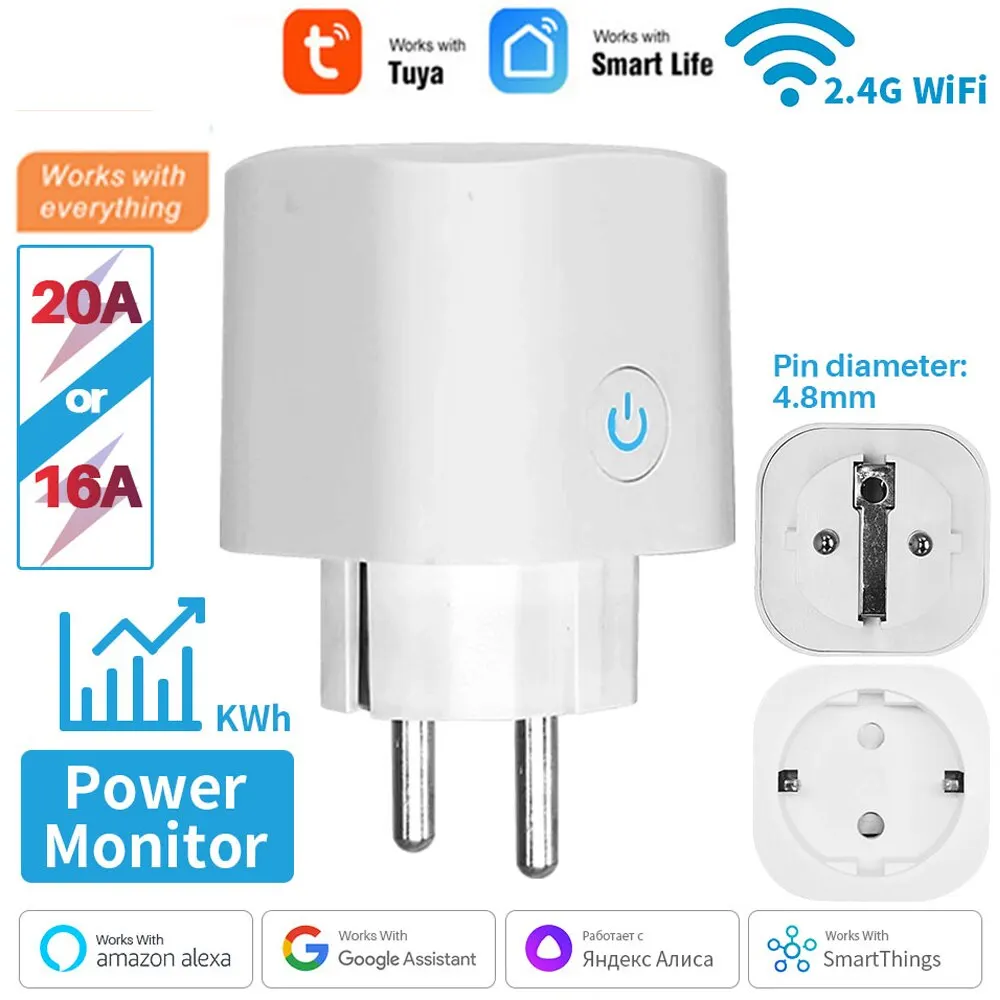 Tuya Smart WiFi Plug Smart Home — Buy online at JEHORIZON with free US shipping