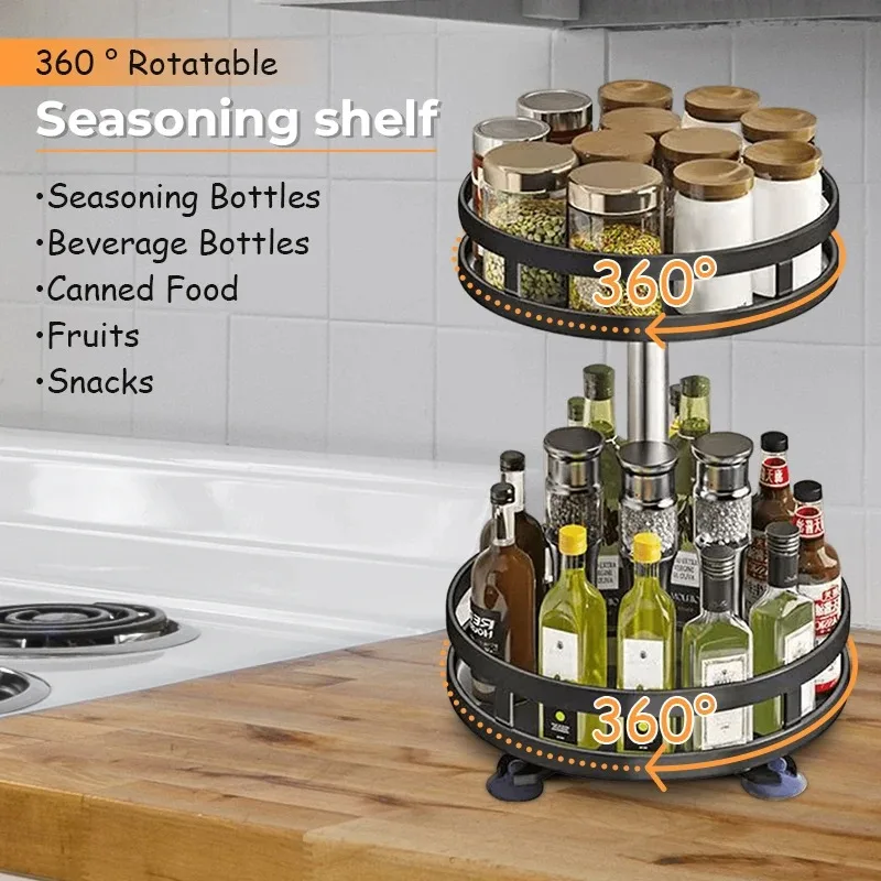 360 Rotating Spice Rack Kitchen Gadgets - view 4