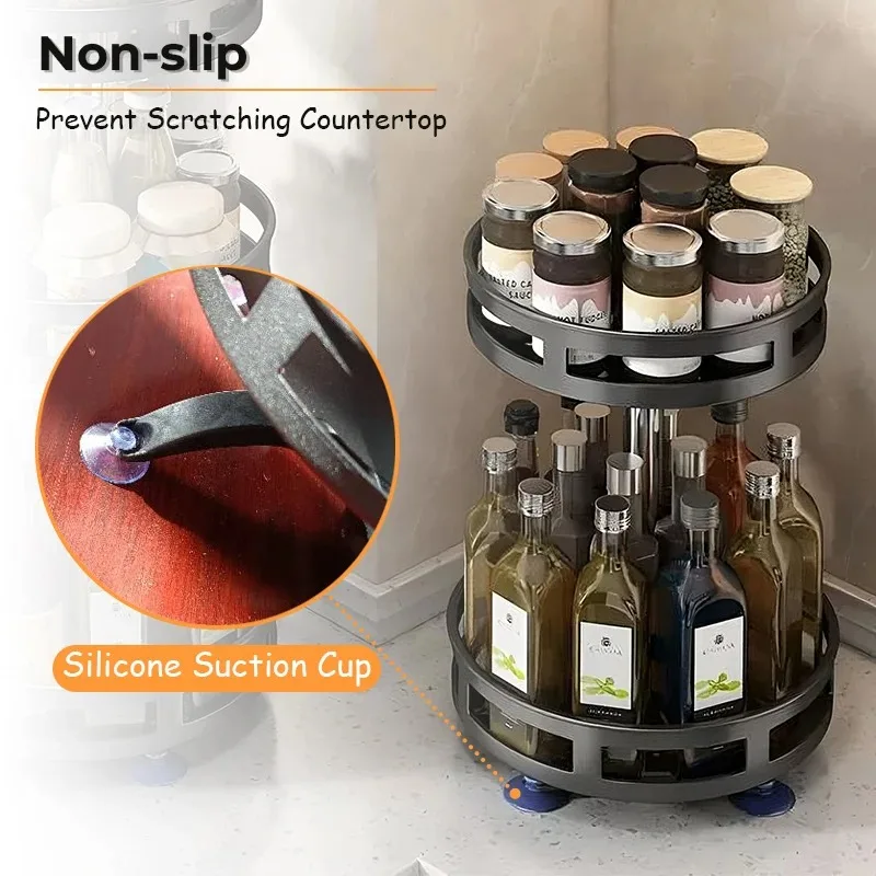 360 Rotating Spice Rack Kitchen Gadgets - view 5