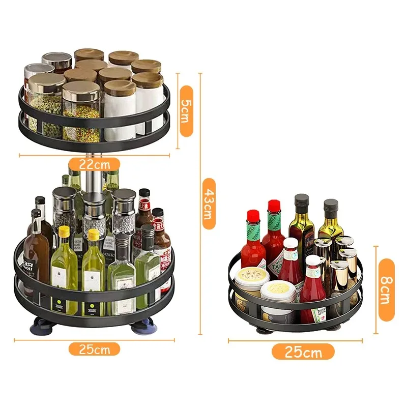 360 Rotating Spice Rack Kitchen Gadgets - view 6
