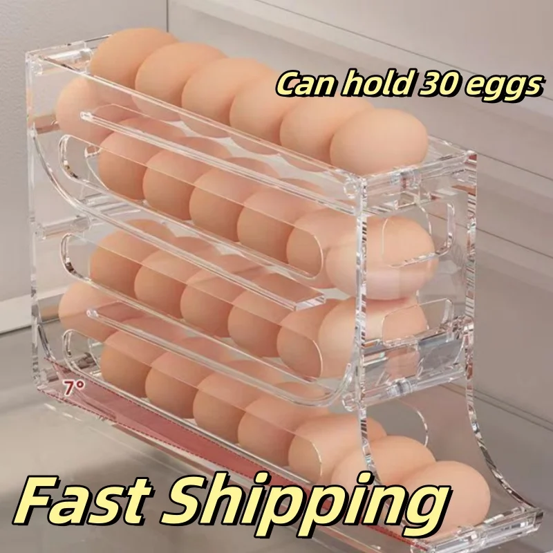 Roll-Out Egg Fridge Organizer