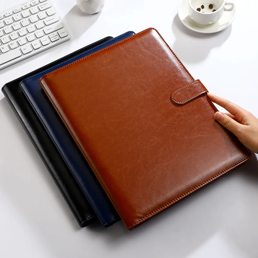 Pu Leather A4 Folder Organizer Office Workspace - view 3