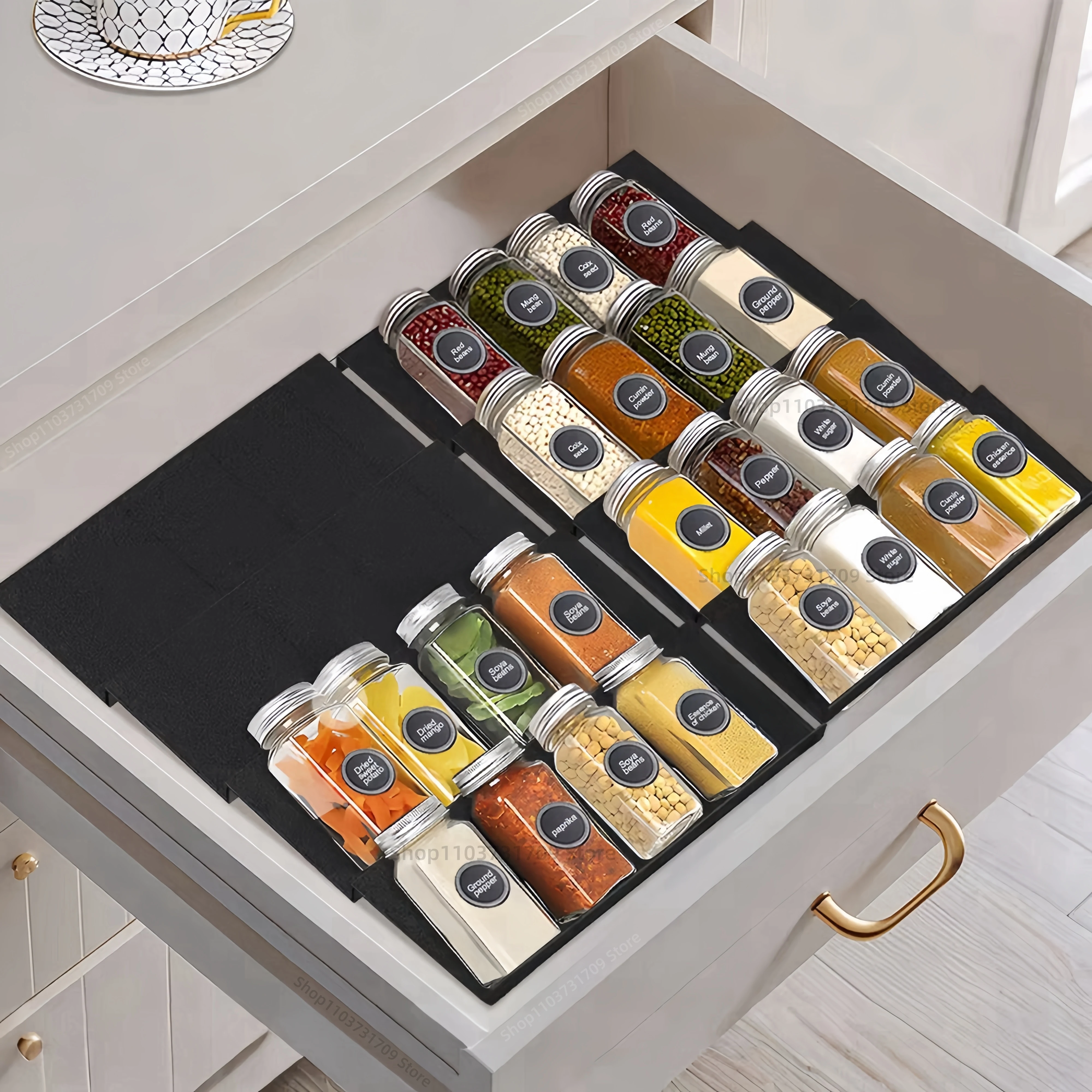 4-Layer Drawer Spice Rack