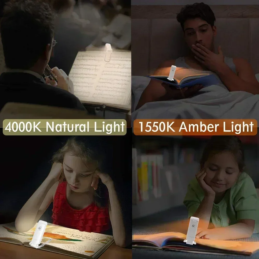 Folding USB Book Light — angle 4, free shipping at JEHORIZON