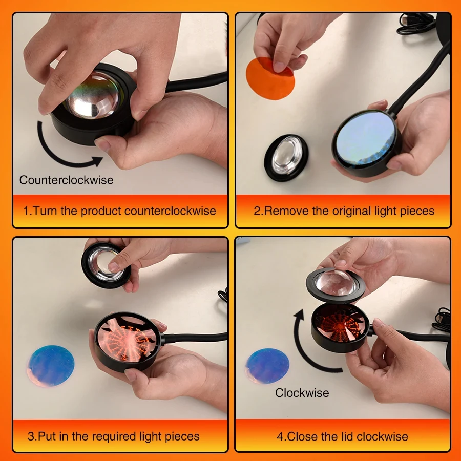 Sunset Projector Lamp Home Decor - view 5