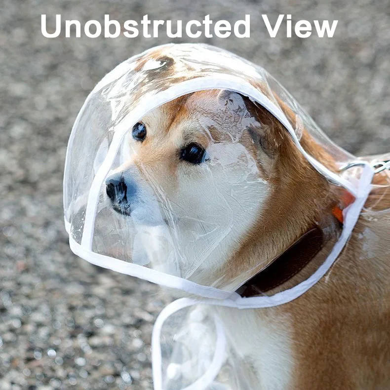 Transparent Dog Raincoat Pet Supplies - view 5
