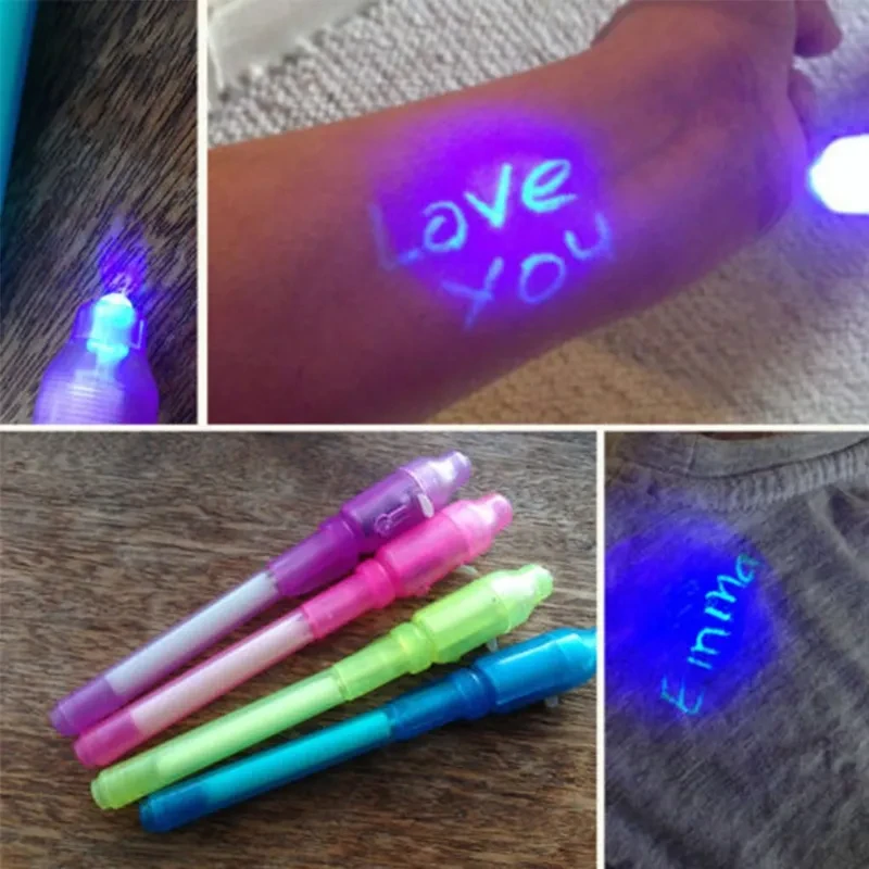 Invisible Ink Spy Pen with UV Light — angle 2, free shipping at JEHORIZON