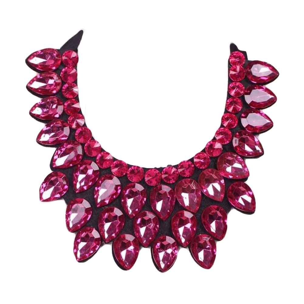 Rose Red Acrylic Choker Necklace — Buy online at JEHORIZON with free US shipping