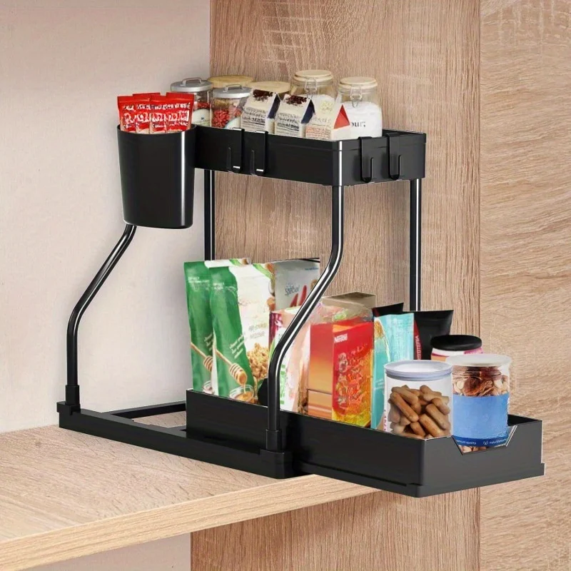 Pull-Out Layered Storage Rack Storage Organization - view 5