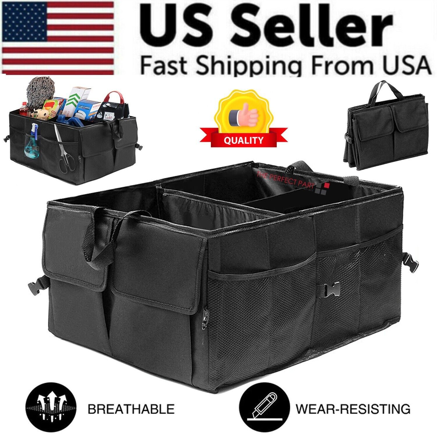 40l Folding Trunk Cargo Organizer â€” Shop at JEHORIZON with free shipping