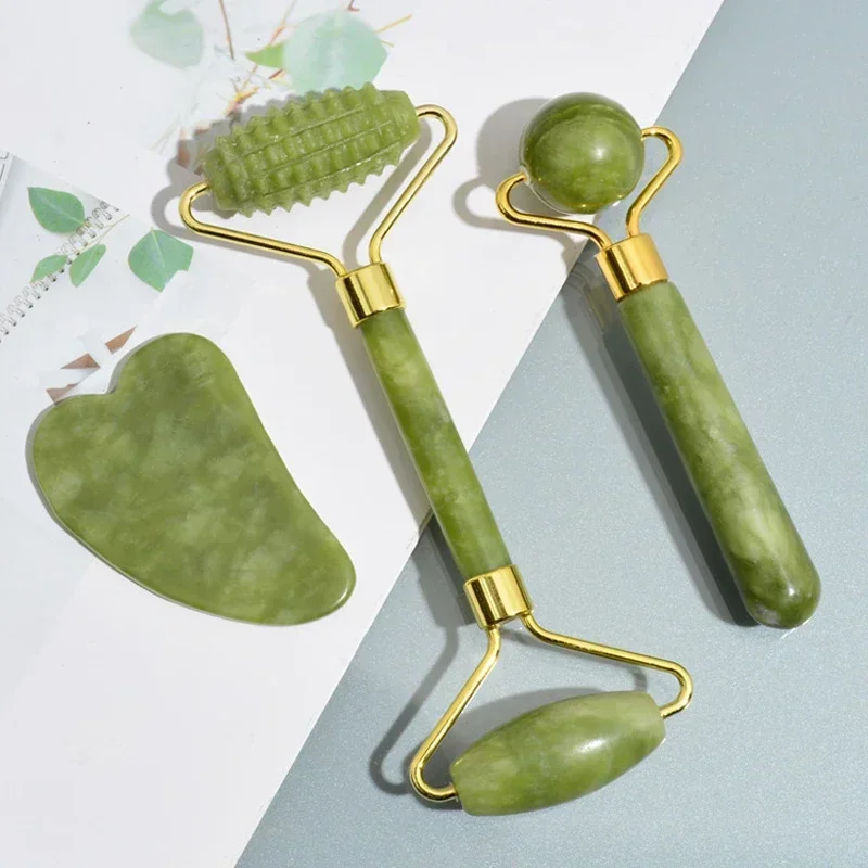 Jade Roller Gua Sha Set Trending — angle 2, free shipping at JEHORIZON