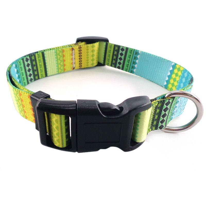 Bohemian Ethnic Dog Collar — angle 2, free shipping at JEHORIZON