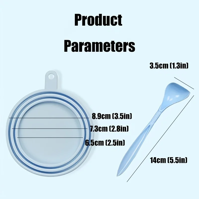 Silicone Pet Food Sealer Spoon Set — angle 5, free shipping at JEHORIZON