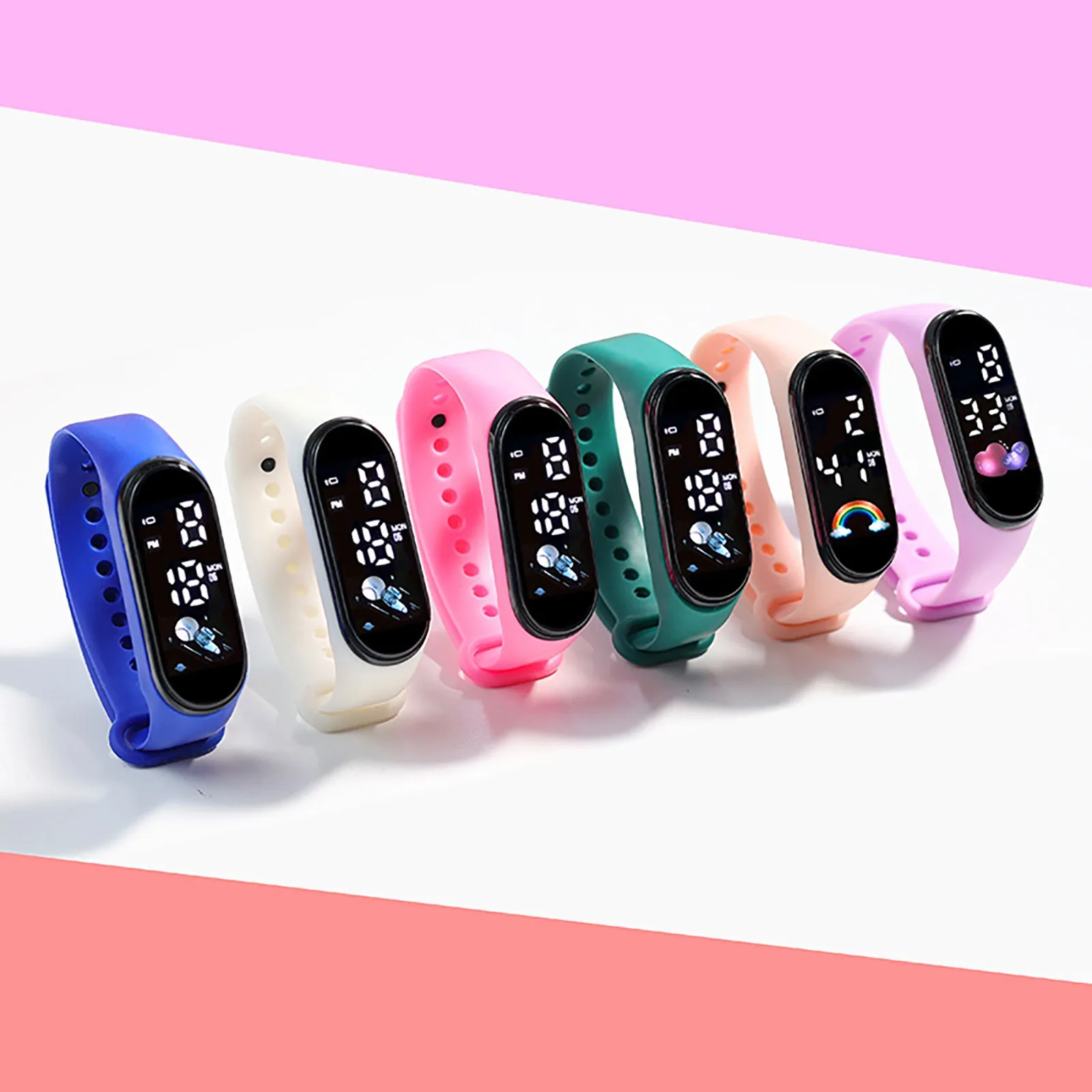 Kawaii Kids Smart Watch — angle 4, free shipping at JEHORIZON