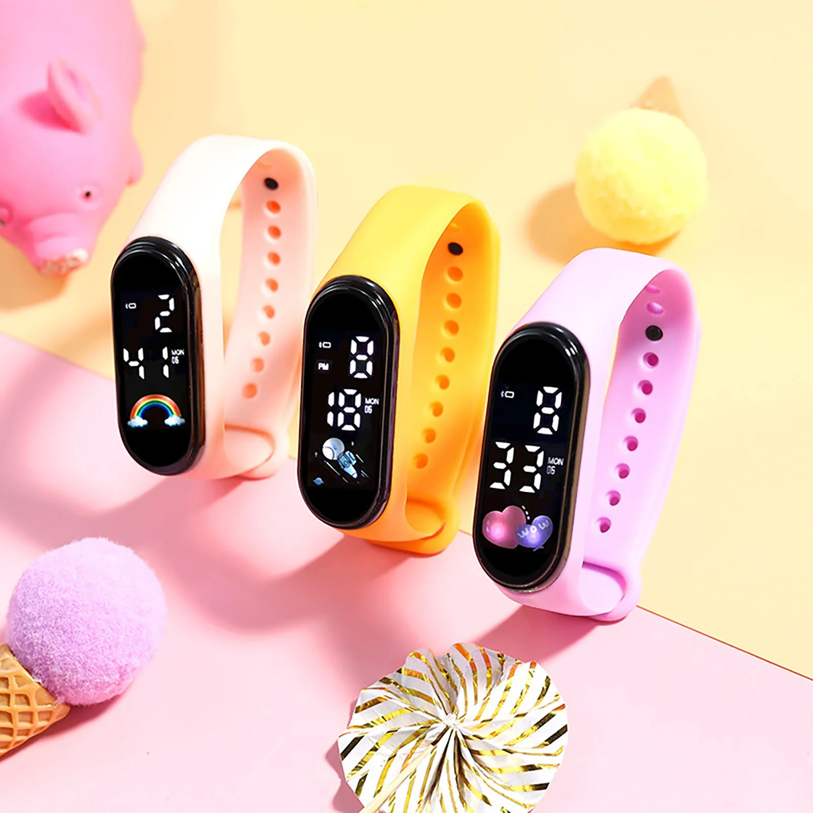 Kawaii Kids Smart Watch — angle 5, free shipping at JEHORIZON