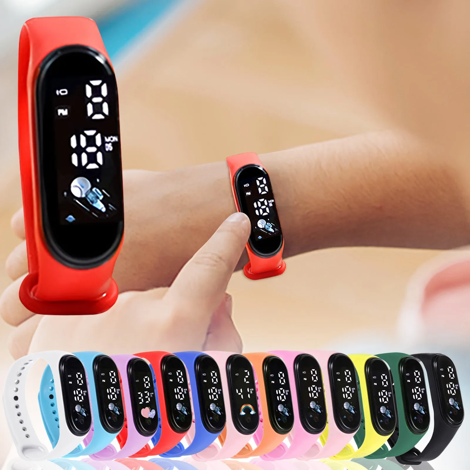 Kawaii Kids Smart Watch — angle 2, free shipping at JEHORIZON