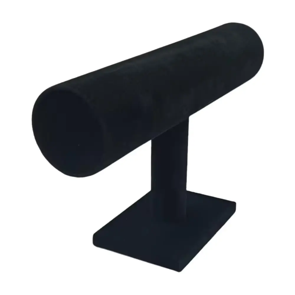 PU Leather T-Bar Jewelry Stand — angle 4, free shipping at JEHORIZON