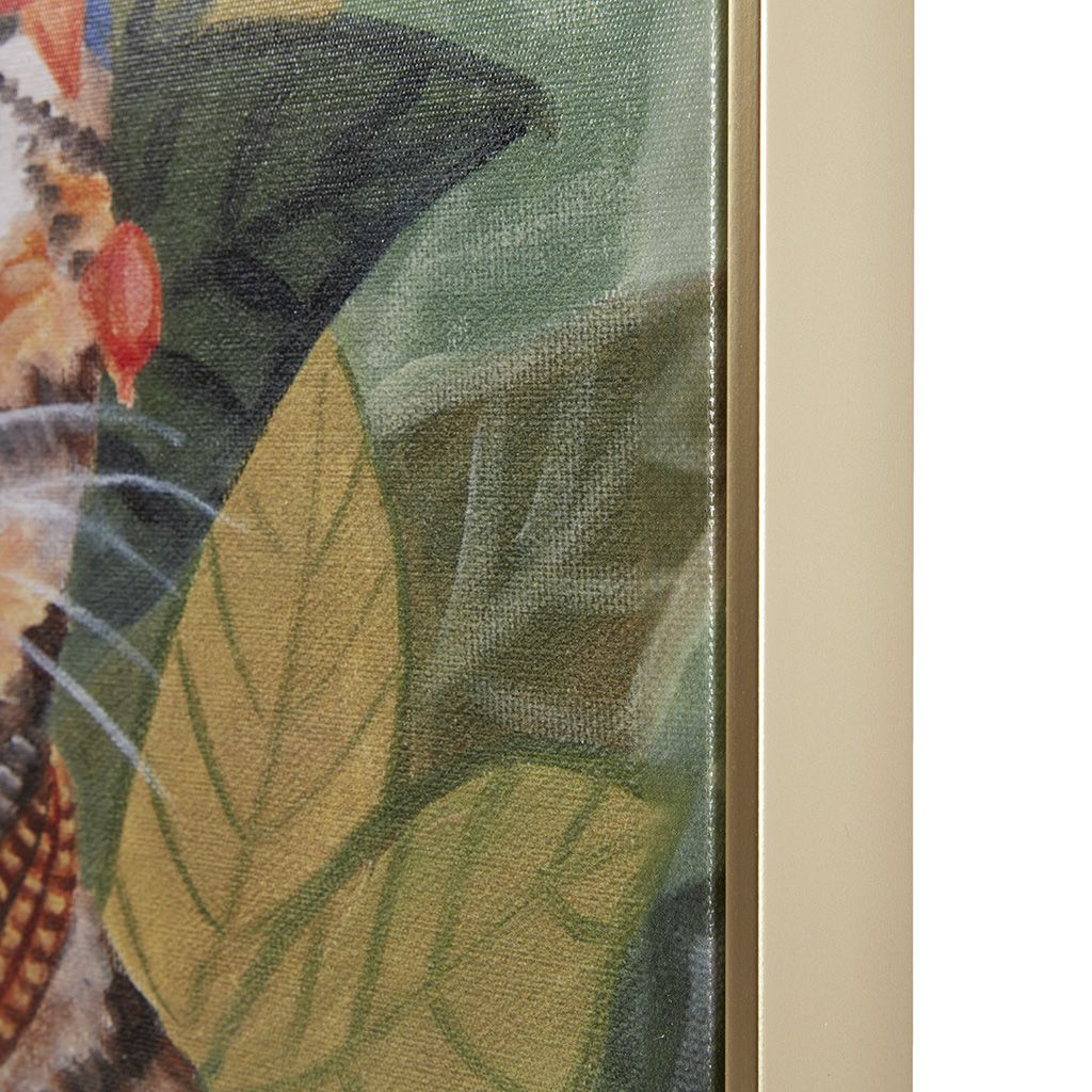 Bohemian Forest Cat Canvas Art — angle 7, free shipping at JEHORIZON