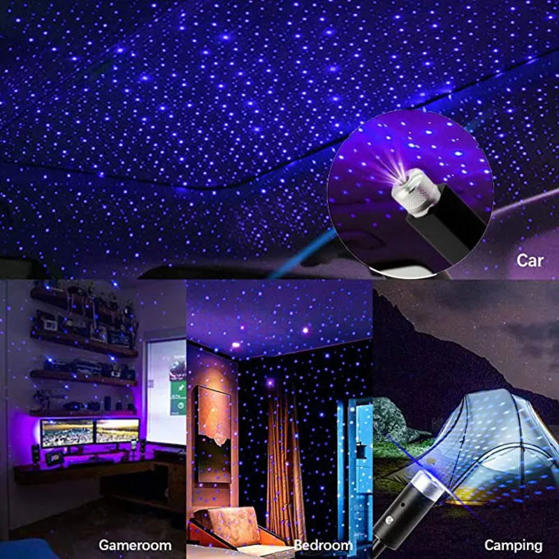 Starry Sky Projector Lamp — angle 3, free shipping at JEHORIZON