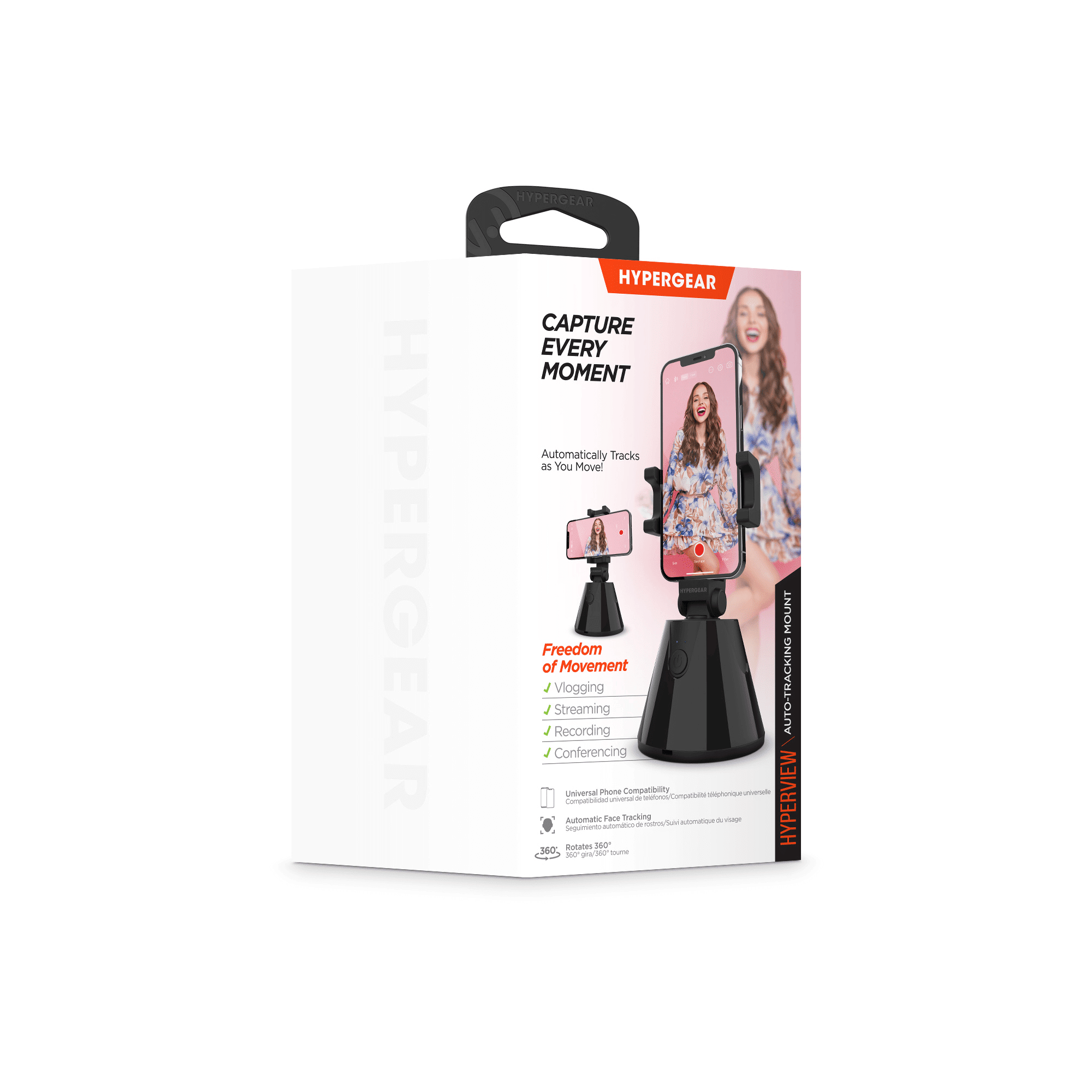 Hypergear Hyperview Auto-Tracking Mount Electronics Tech — angle 3, free shipping at JEHORIZON