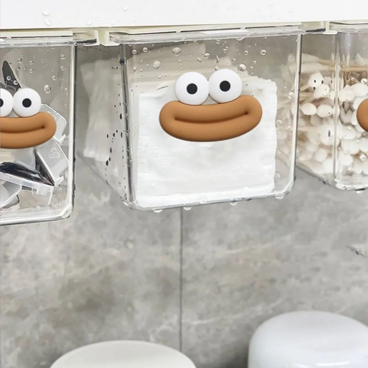 Transparent Pull-Out Bathroom Storage Storage Organization - view 4