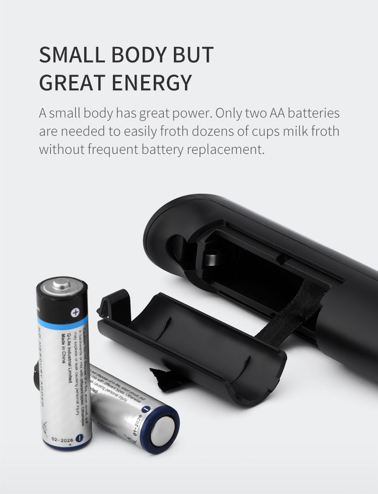 Portable Handheld Milk Frother — angle 5, free shipping at JEHORIZON