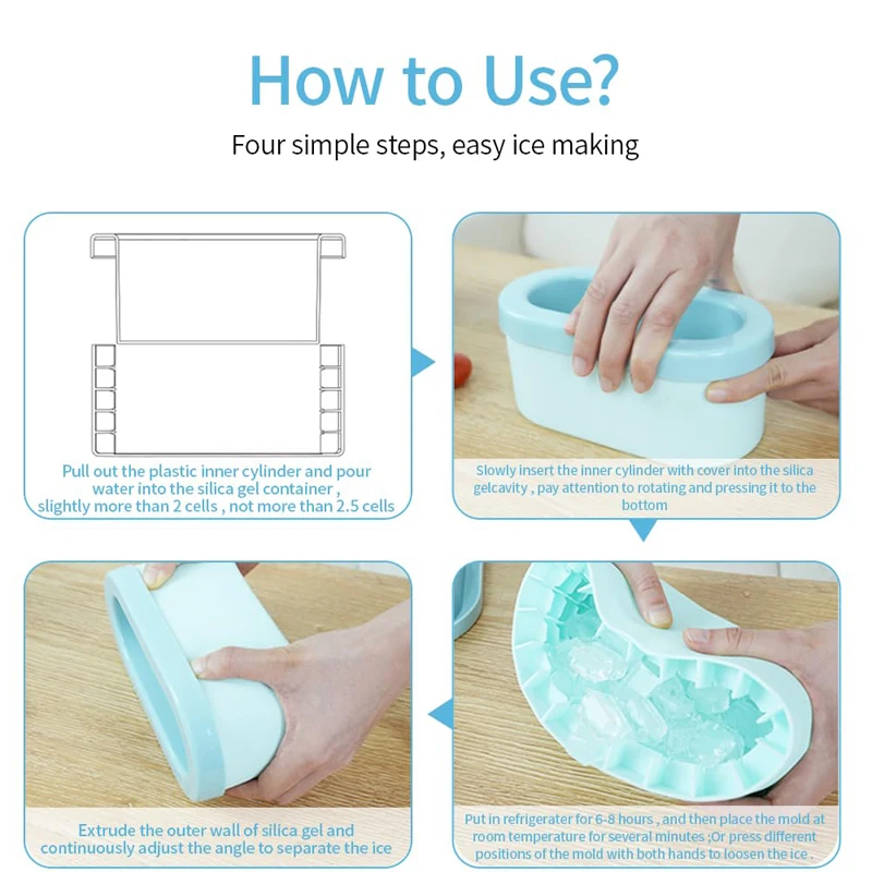 Silicone Round Ice Bucket Mold Kitchen Gadgets - view 6