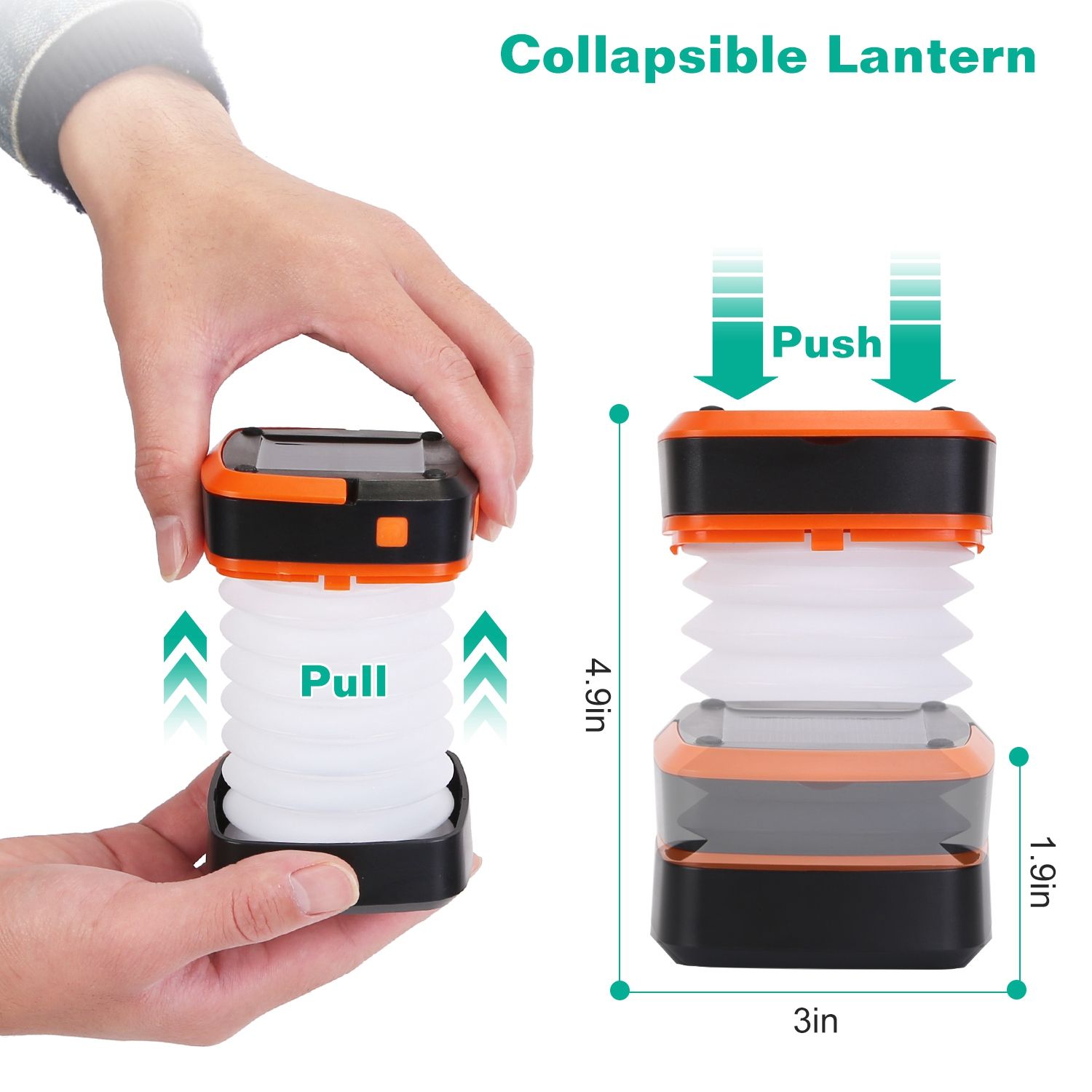 Solar Collapsible Camping Lantern Outdoor Camping — angle 6, free shipping at JEHORIZON