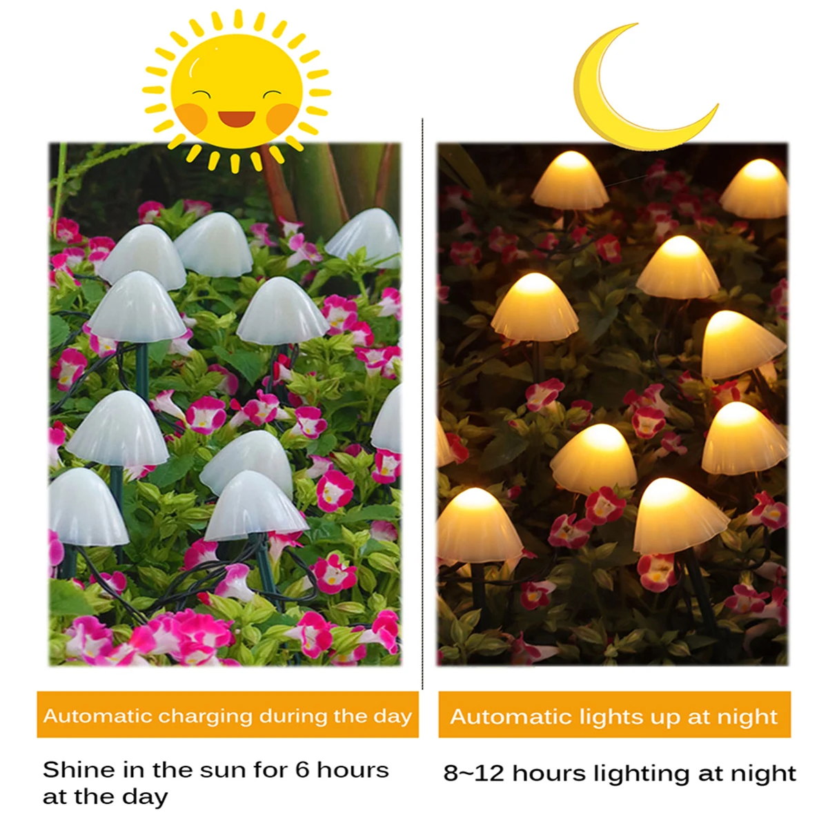 Solar Mushroom Fairy Lights Garden - view 6