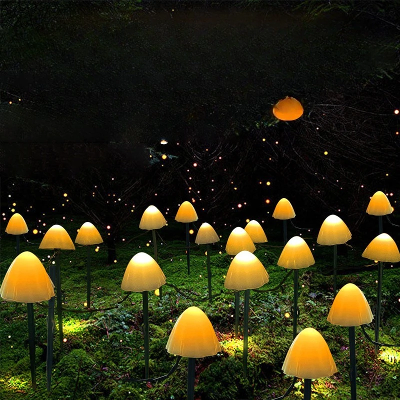 Solar Mushroom Fairy Lights Garden - view 2