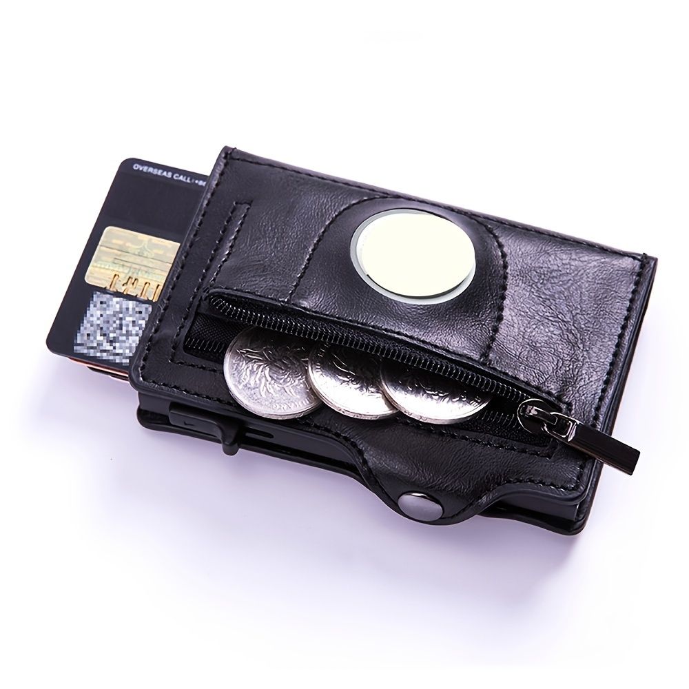 Airtag Leather Rfid Wallet Travel Accessories — angle 3, free shipping at JEHORIZON