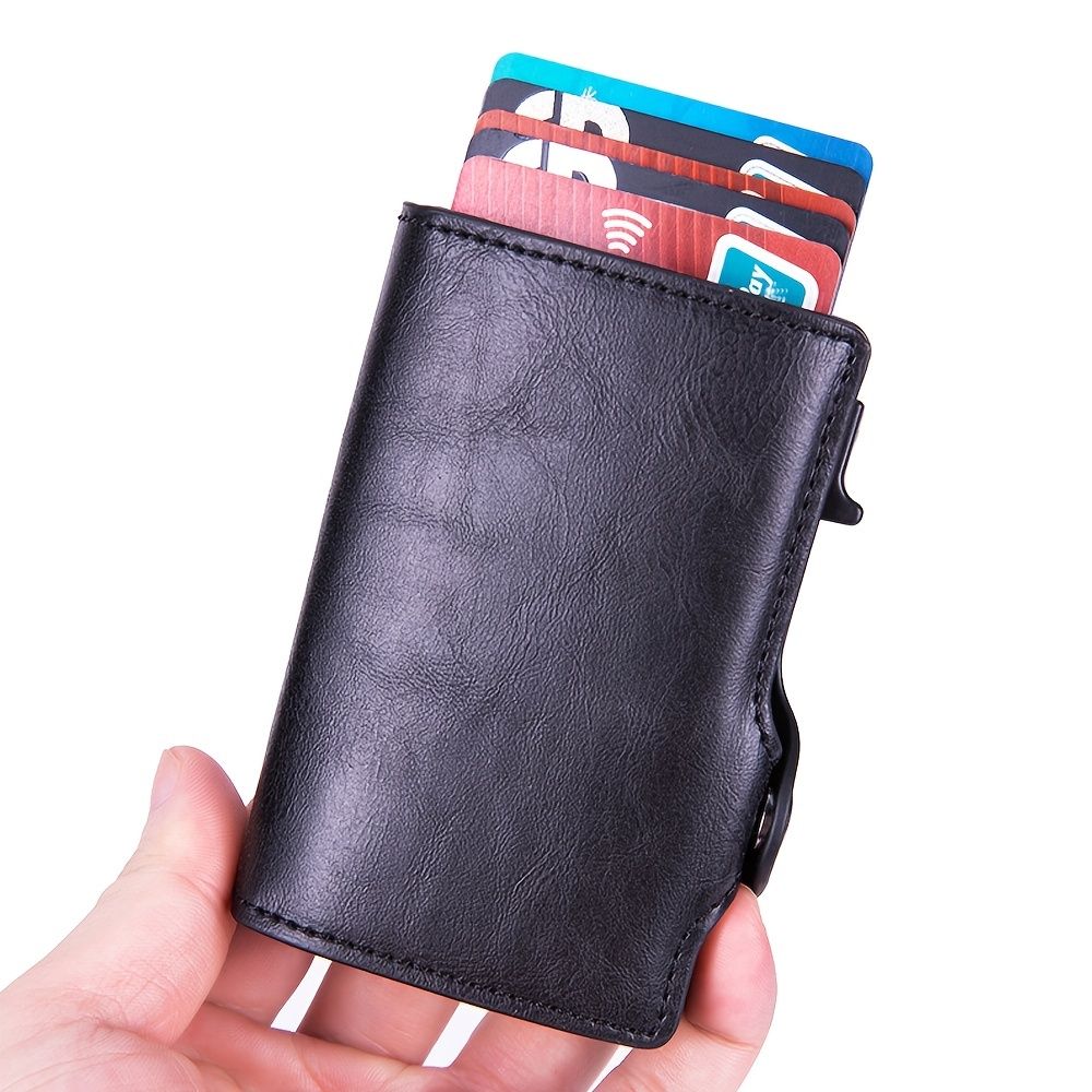 Airtag Leather Rfid Wallet Travel Accessories — angle 5, free shipping at JEHORIZON