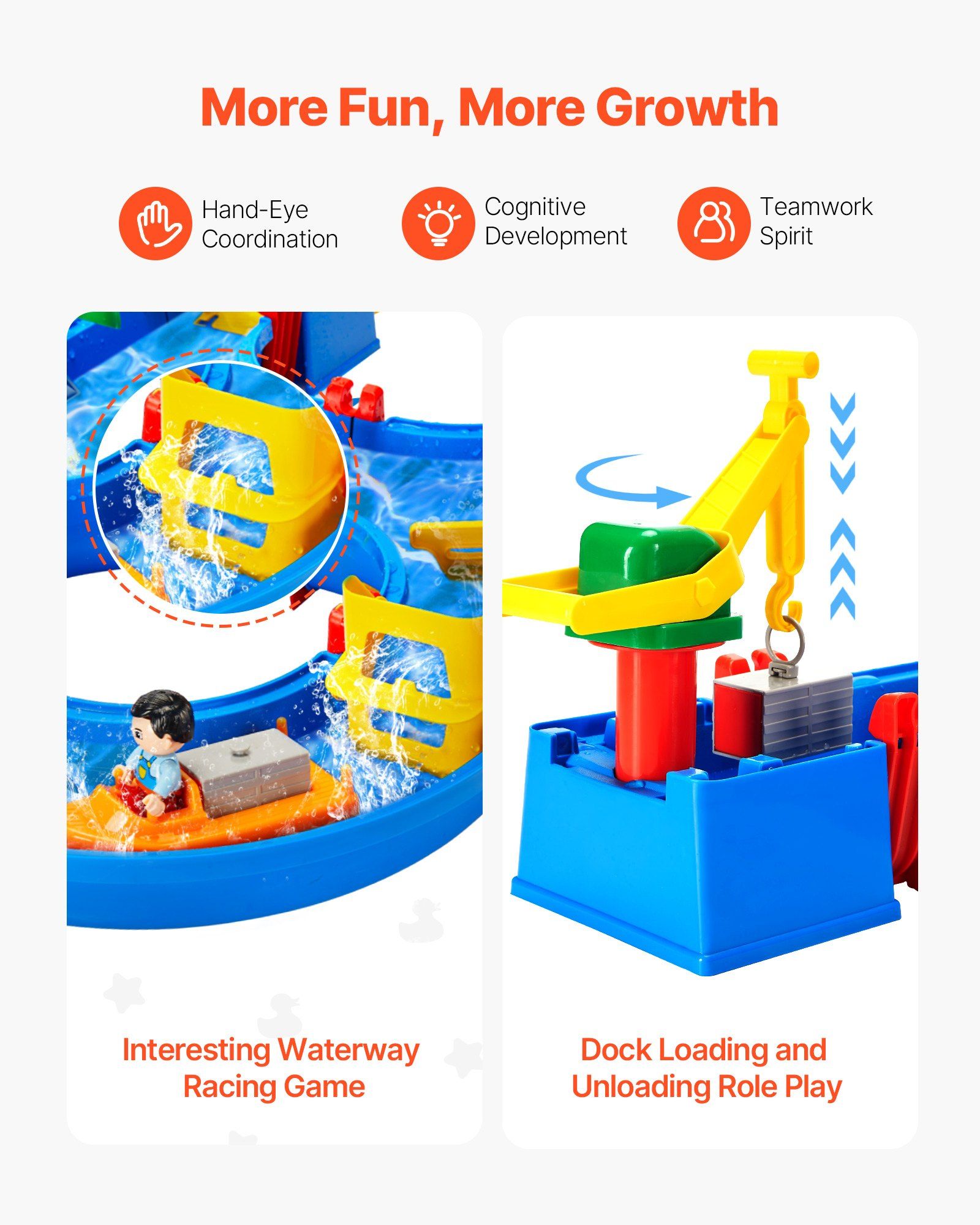 Toddler Water Table Play Set Baby Kids — angle 3, free shipping at JEHORIZON