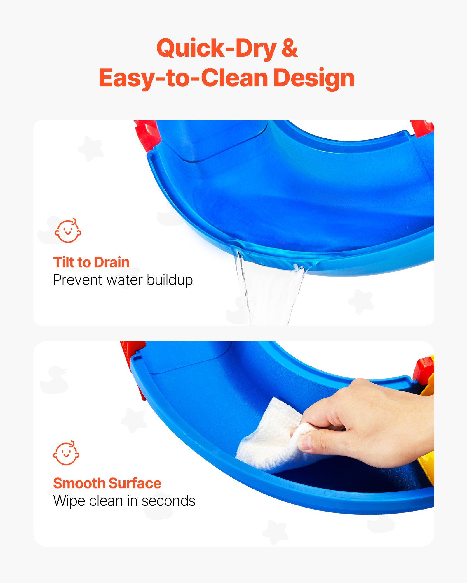 Toddler Water Table Play Set Baby Kids — angle 5, free shipping at JEHORIZON